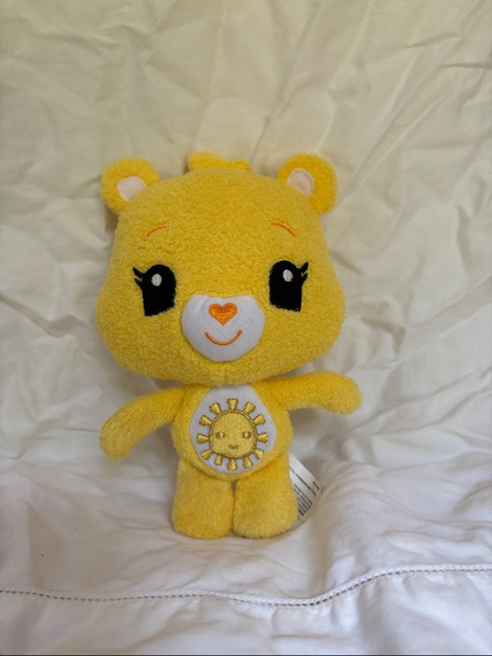 Care Bears Funshine Yellow Plush Bear with Sun Belly Badge 2012